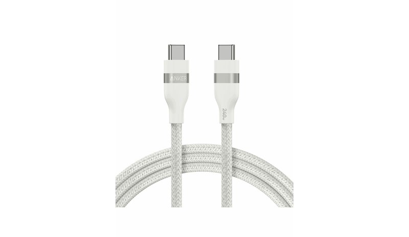 Anker USB-C to USB-C Cable (0.9m 240W Upcycled-Braided) - White