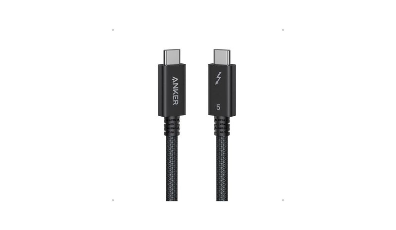 Anker Prime USB-C to USB-C Cable Thunderbolt 5 Cable - 0.5m - Black – kuva 1/2