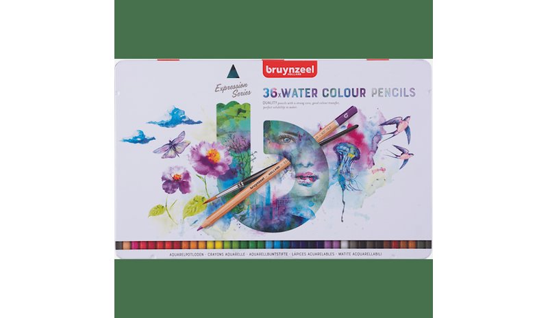Bruynzeel Expression Watercolour Pencils Tin 36