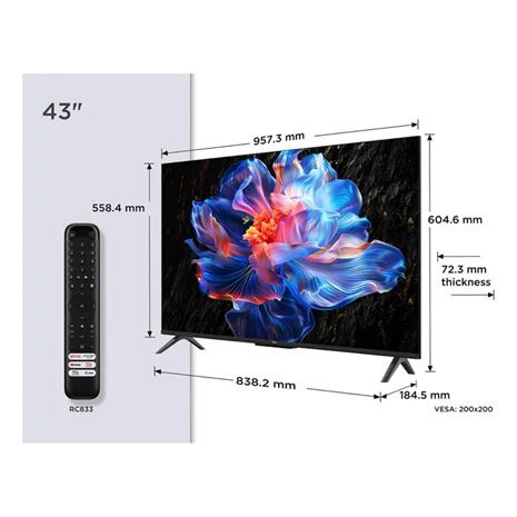 TCL 43P69K (43"), LED-televisio