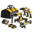 DeWalt Akkukonesarja DCK607M2-QW 18V 2x4,0Ah, DCD778 + DCF787 + DCG405 + DCH033 + DCL040 + DCS369