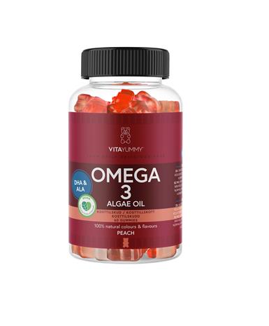 VitaYummy Omega-3 Peach 60 kpl