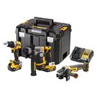 DeWalt Akkukonesarja DCK355P2T-QW XR 18V 2x5,0Ah, DCD800 + DCG405 + DCH172 + TSTAK -laukku