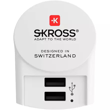 Euro USB Charger - 2xUSB Type A