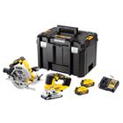 Dewalt Akkukonesarja DCK2012P2T-QW 18V 2x5,0Ah, DCS570 + DCS334 + TSTAK IV -laukku