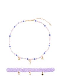 Mango Combined Necklace Pack - Purple - ONE SIZE