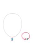 Mango Fish Choker And Bracelet Set - Pink - ONE SIZE