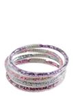 Mango 4-Pack Glitter Bracelets - Pink - ONE SIZE