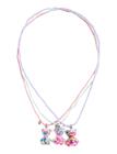 Mango Set Of 3 Bear Necklaces - Pink - ONE SIZE