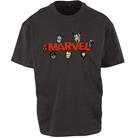 Avengers - Marvel Comics Logo With Heroes - T-paita - Miehet - Musta