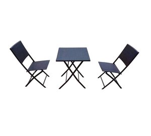 3-osainen Orlean ulkokalustesarja, ruskea