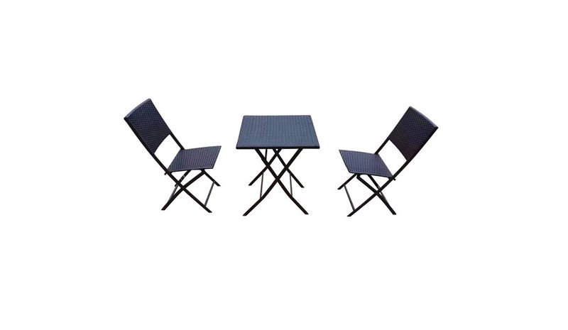 3-osainen Orlean ulkokalustesarja, ruskea