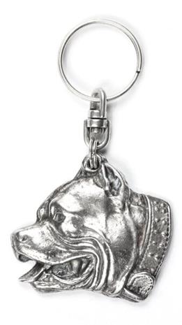 Avaimenperä Pit bull, hopean värinen