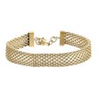 Lykken Trend kullattu mesh-teräsrannekoru 18+2cm