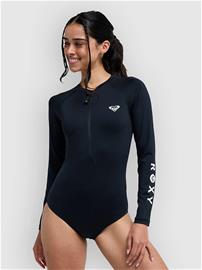 Roxy Essentials Ls Front Zipped One Longsleeve Ly anthracite Naiset