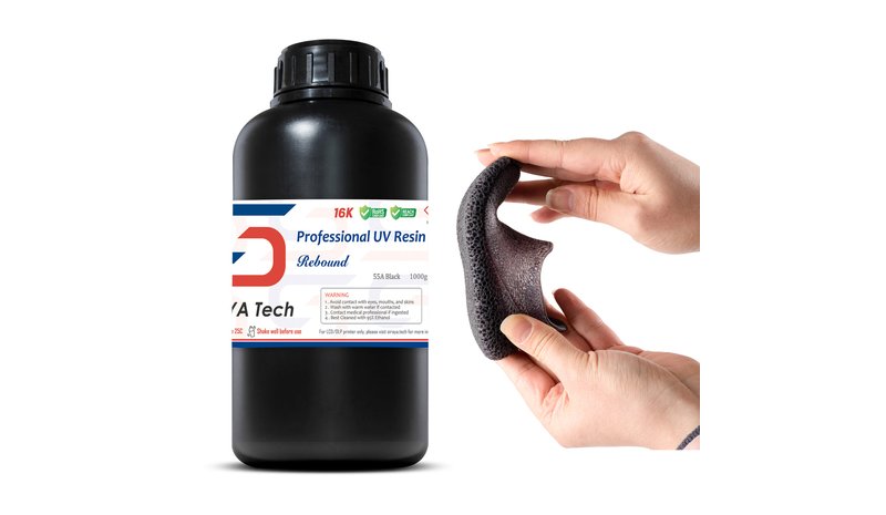 Siraya Tech -rebound 55a Black - 1kg Resin – kuva 1/2