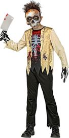 ZOMBIE SKELETON (T-paita, housut, naamio)