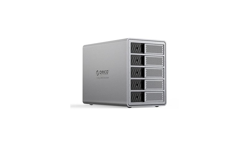 ORICO 9858T3 5 Big DAS Solution ProThunder Disk Array with Thunderbolt 3 for 5 x 2.5"/3.5" SATA HDD/SSD - Gray