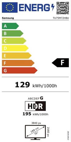 Samsung TU75M72HBU (75"), LED-televisio