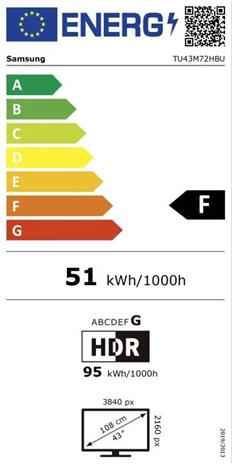 Samsung TU43M72HBU (43"), LED-televisio
