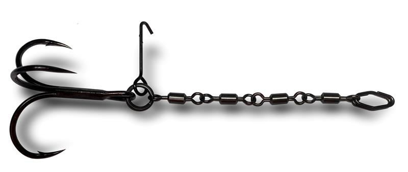 VMC Pike Chain yhdellä 2/0 koukulla ja leikarilla rigi