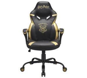 Pelituoli Subsonic Junior Harry Potter Tylypahka, musta/keltainen
