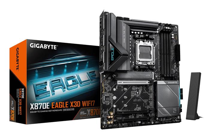 GIGABYTE X870E EAGLE X3D WIFI7 Emolevy - AMD X870E - AMD AM5 socket - DDR5 RAM - ATX