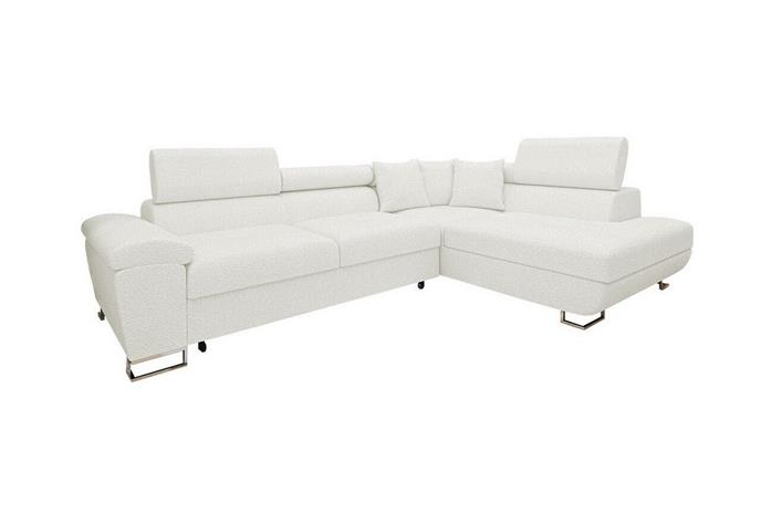Reginia 3-sits Hörnbäddsoffa White -