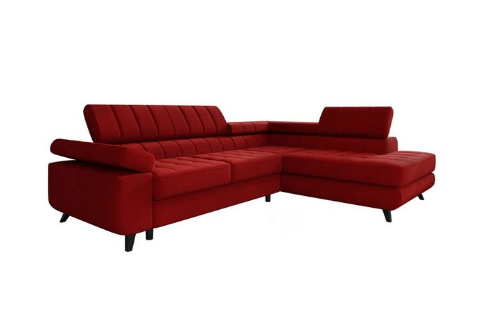 Kintore 3-sits Hörnbäddsoffa Red -