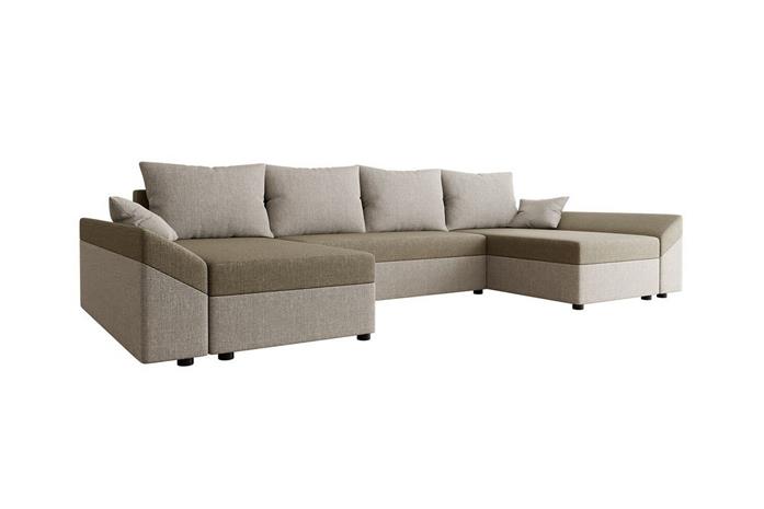 Midfeld 4-sits Hörnbäddsoffa Beige/Light beige -