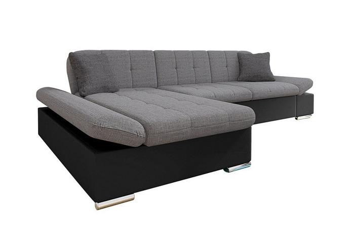 Kintore 3-sits Hörnsoffa Grey/Black -