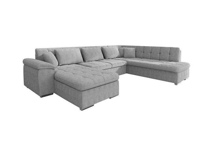 Sakri 5-sits Hörnbäddsoffa Light grey/Dark grey -