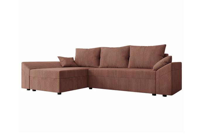 Midfeld 3-sits Hörnbäddsoffa Brown -