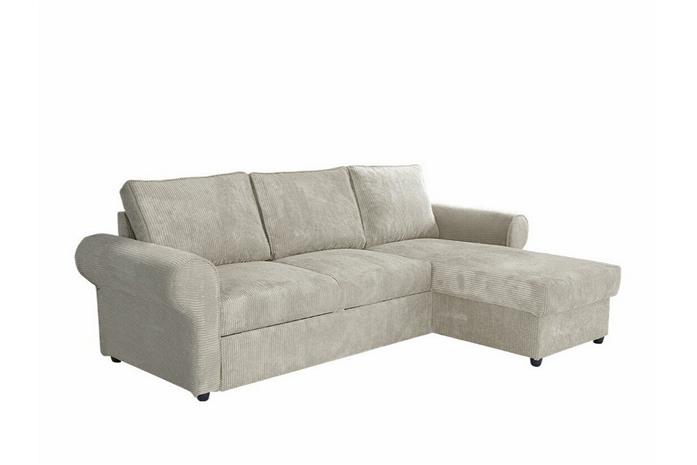 Midfeld 3-sits Hörnbäddsoffa Beige -