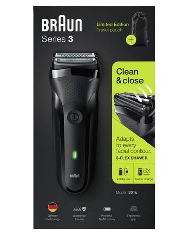 Braun Shaver Series 3 301s, partakone