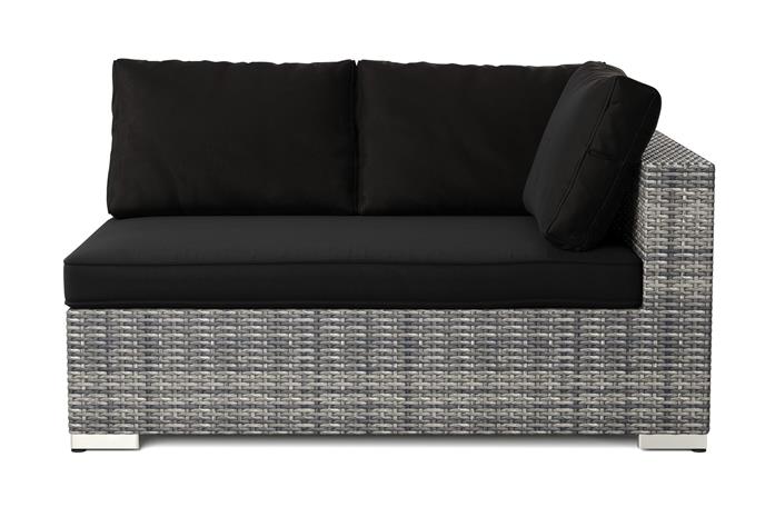 Bahamas Vasen Moduuli Ulkokäyttöön 140 cm Polyrottinkia - Harmaa