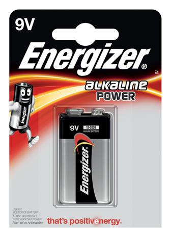 Energizer 9V/6LR61, alkaliteho, 1 kpl