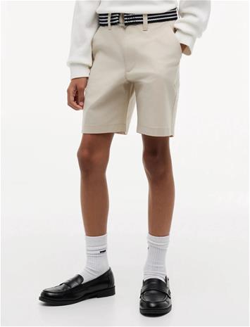 Tommy Hilfiger Baggy Chino Belted Short - Beige - 176