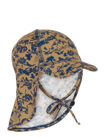 mikk-line Summerhat Cap Long Neck - Aop Bamboo - Multi/patterned - 55(6/8Y)