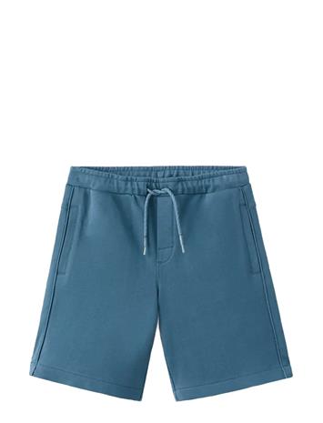 Mango Cotton Shorts With Drawstring - Green - 9-10