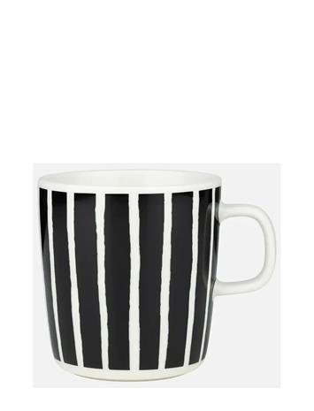 Marimekko Piccolo muki 4 dl Musta-valkoinen
