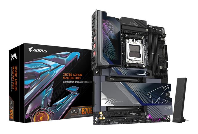 GIGABYTE X870E AORUS MASTER X3D Emolevy - AMD X870E - AMD AM5 socket - DDR5 RAM - ATX