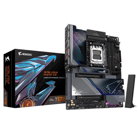 GIGABYTE X870E AORUS MASTER X3D Emolevy - AMD X870E - AMD AM5 socket - DDR5 RAM - ATX