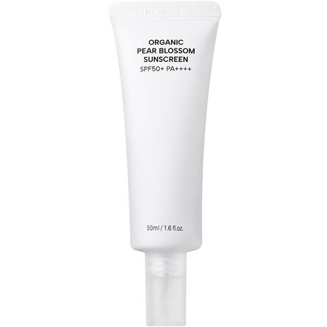 WHAMISA Organic Pear Blossom Sunscreen SPF50+ PA++++ Aurinkovoide 50 ml