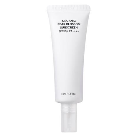 WHAMISA Organic Pear Blossom Sunscreen SPF50+ PA++++ Aurinkovoide 50 ml