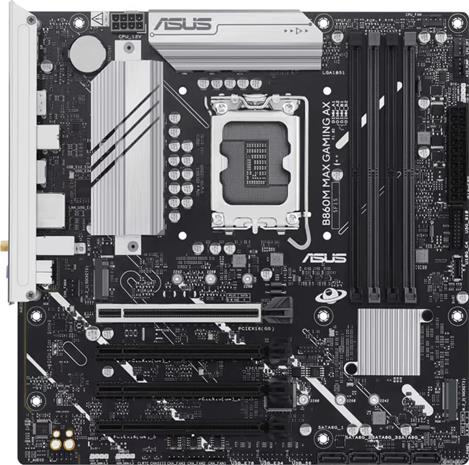ASUS B860M MAX GAMING AX Emolevy - Intel B860 - Intel LGA1851 socket - DDR5 RAM - Micro-ATX