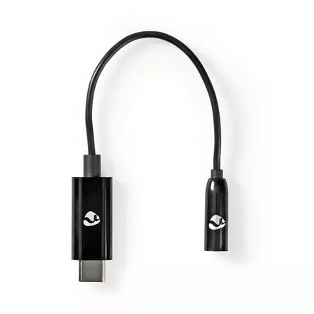 Nedis USB-C to headphone jack adapter - audio / USB - 15 cm