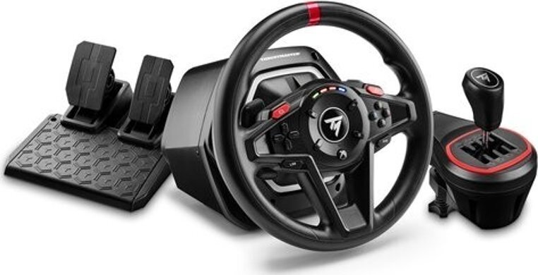Thrustmaster T128 Shifter Pack, PC/Xbox -rattiohjain, -polkimet ja -vaihdekeppi