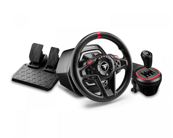 Thrustmaster T128 Shifter Pack, PC/Xbox -rattiohjain, -polkimet ja -vaihdekeppi