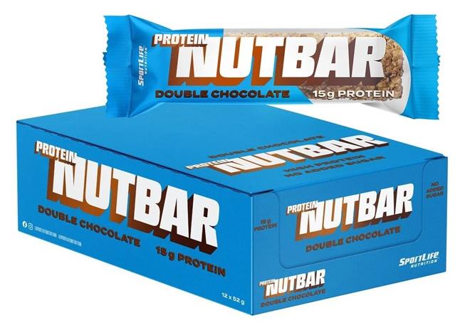 SportLife Nutrition Double chocolate 12x52 g proteiinipatukka
